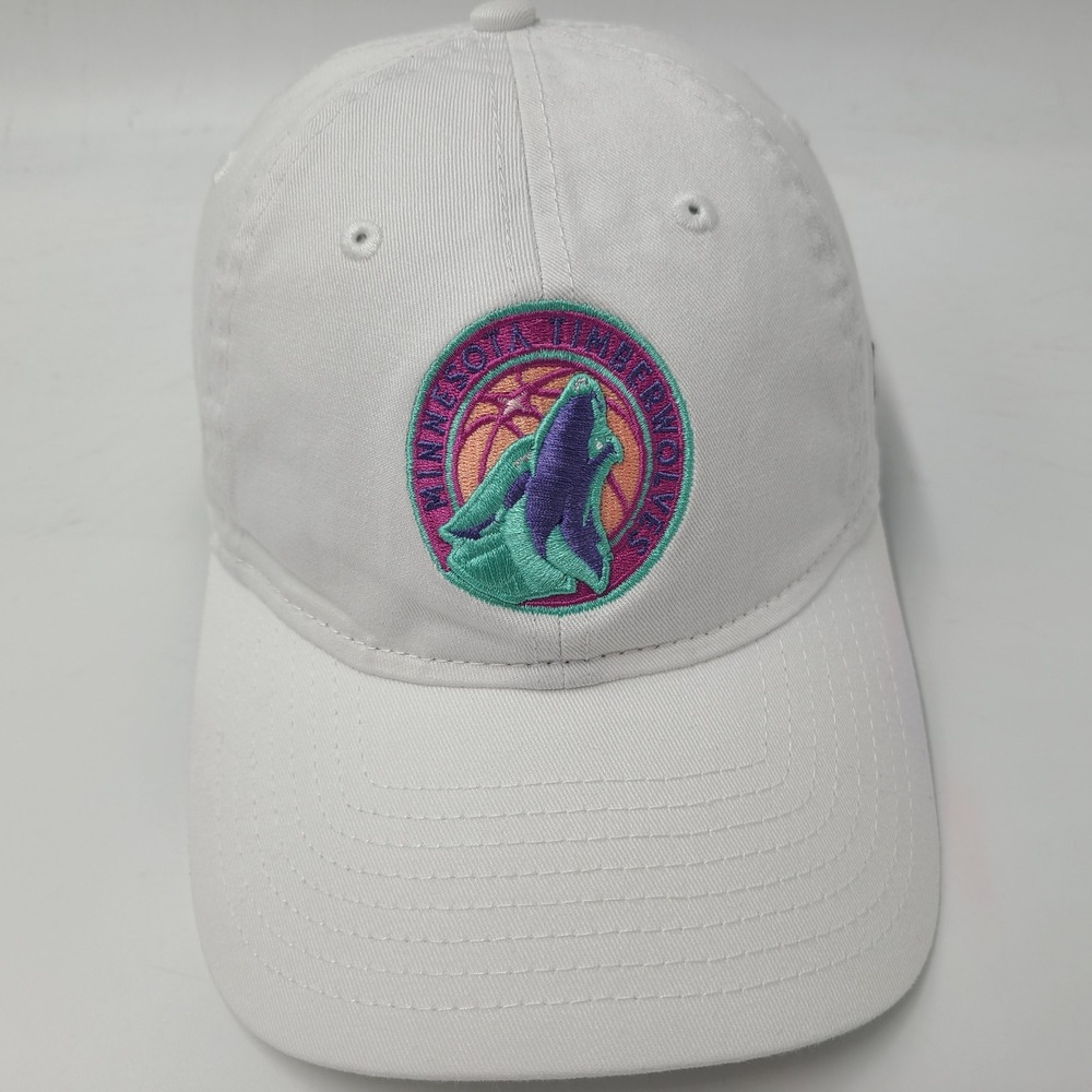 Women Minnesota Timberwolves Hat Strapback New Era 9Twenty White Purple Teal NBA